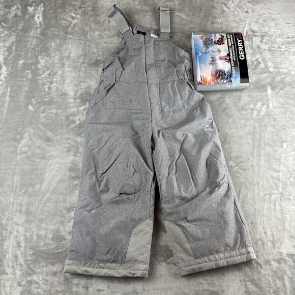NWT Gerry Kids Performance Snow Bib/Pants Adjustable Suspenders Grey 3T (0933) - Picture 5 of 11
